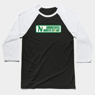 Defunct Minnesota North Stars Hockey Baseball T-Shirt